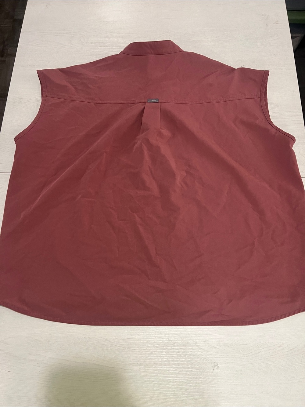 Figs Rose Sleeveless V-Neck Tank Top - Picture 7 of 8